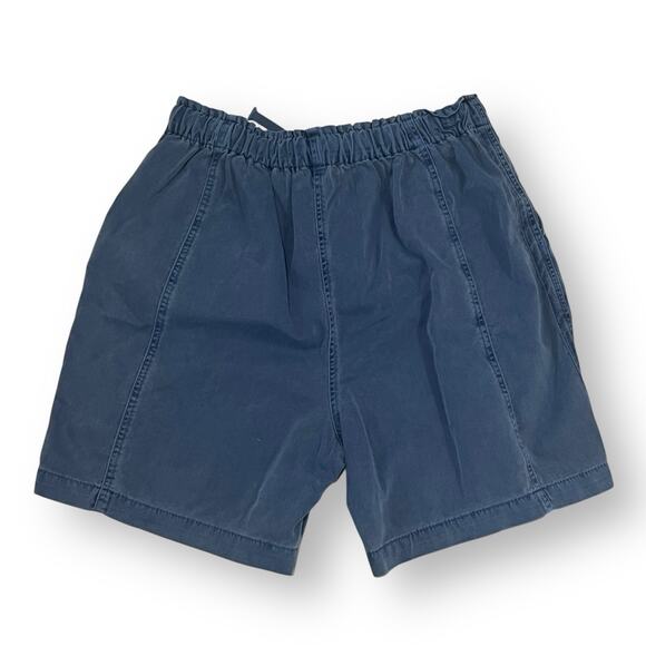 NWT Xirena Wyatt Shorts Sz M High Rise Elastic Waist Drawstring Washed Blue $209 - Picture 10 of 11